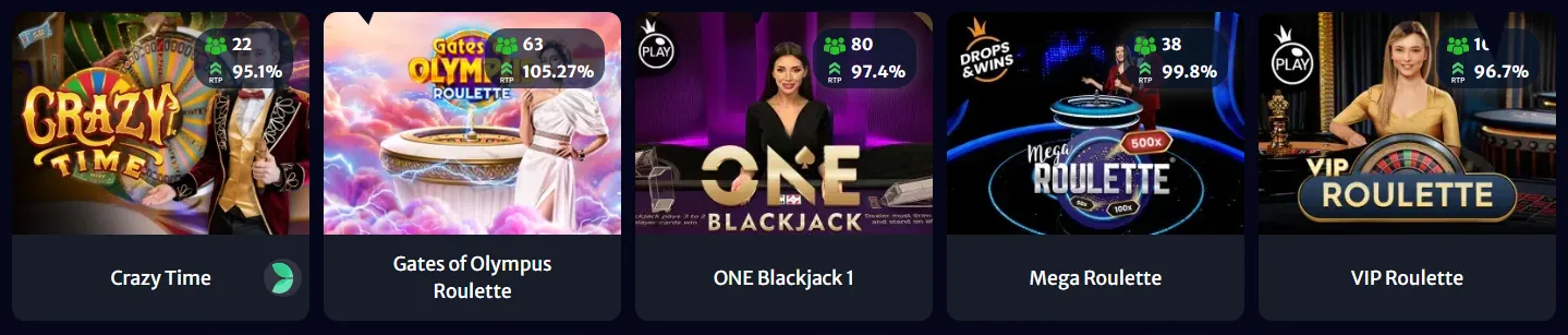 Table Games and Live Casino at Hellspin